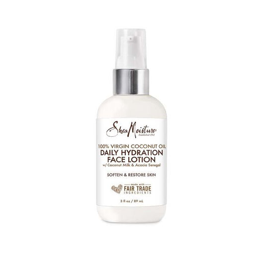 Shea Moisture Daily Hydration Face Lotion for All Skin Types 100% Virgin Coconut Oil for Daily Hydration 3 oz