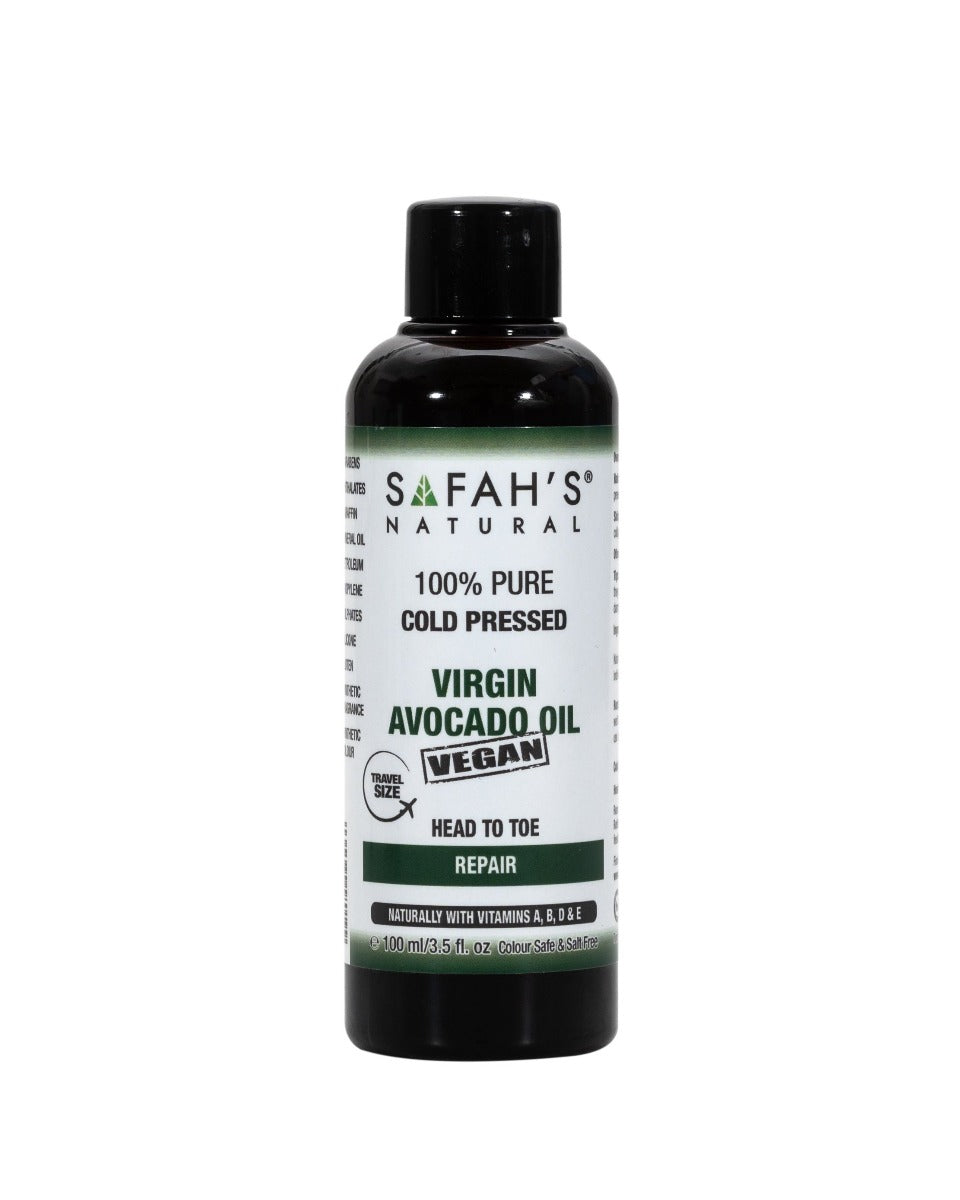 Safahs Natural Cold Pressed 100% Pure Virgin Avocado Oil - 250Ml
