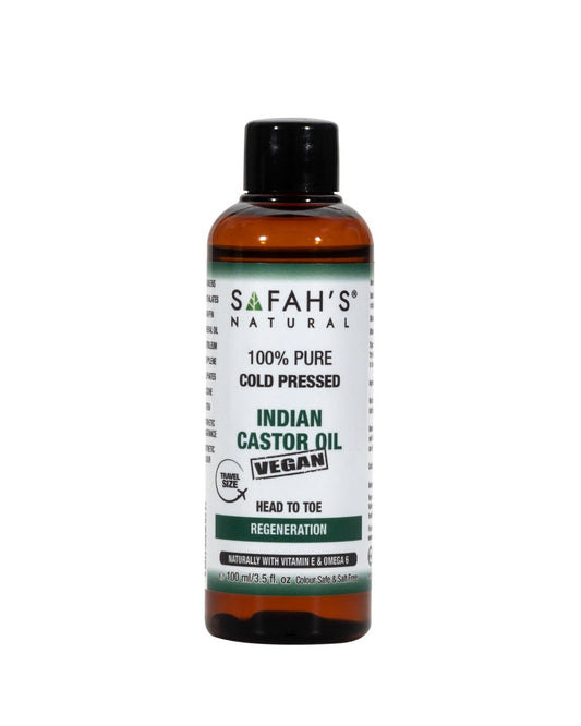 Safahs Natural Cold Pressed 100% Pure Indian Castor Oil - 250ml
