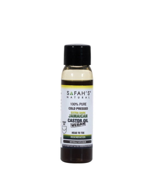 Safahs Natural Cold Pressed 100% Pure Extra Dark Jamaican Black Castor Oil 100Ml
