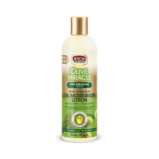 African Pride Olive Miracle Moisturizer Lotion - 12oz | Nourish, Hydrate, and Revitalize Your Hair