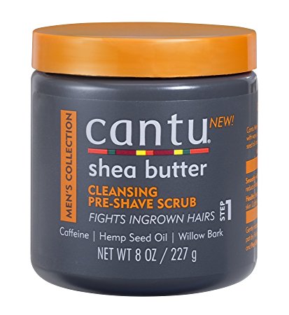 Cantu Shea Butter Men's Collection Cleansing Pre-Shave Scrub, 8 Ounce