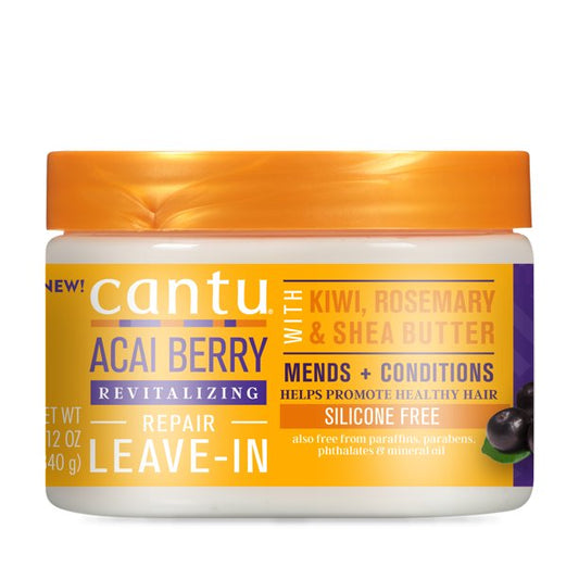 Cantu Acai Berry Revitalizing Repair Leave-In Cream- 12 oz