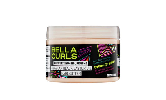 Bella Curls Moisturizing and Nourishing JBCO Hair Butter - 12oz
