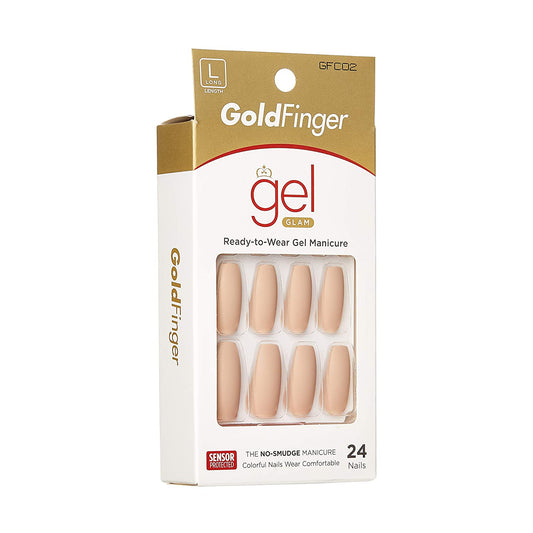 KISS GoldFinger Gel Glam Manicure Nails GFC02
