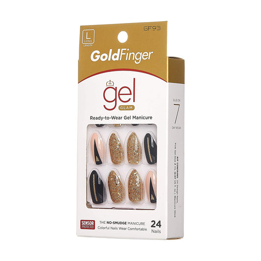 KISS GoldFinger Gel Glam Manicure Nails GF93
