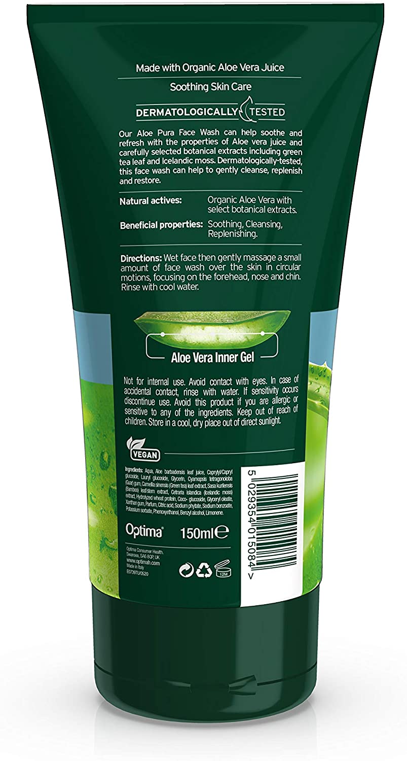 Aloe Pura Organic Aloe Vera Face Wash - 150 ml