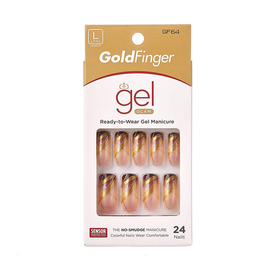 KISS GoldFinger Gel Glam Manicure Nails GF64