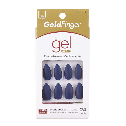 KISS GoldFinger Gel Glam Manicure Nails GFC03