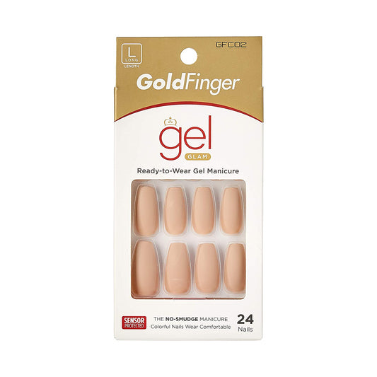KISS GoldFinger Gel Glam Manicure Nails GFC02