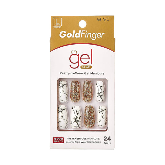 KISS GoldFinger Gel Glam Manicure Nails GF91