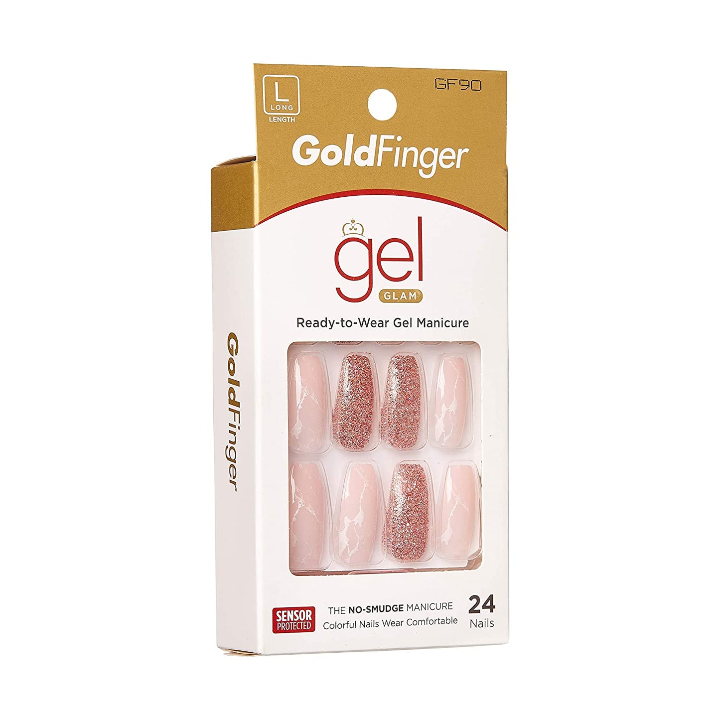 KISS GoldFinger Gel Glam Manicure Nails GF90