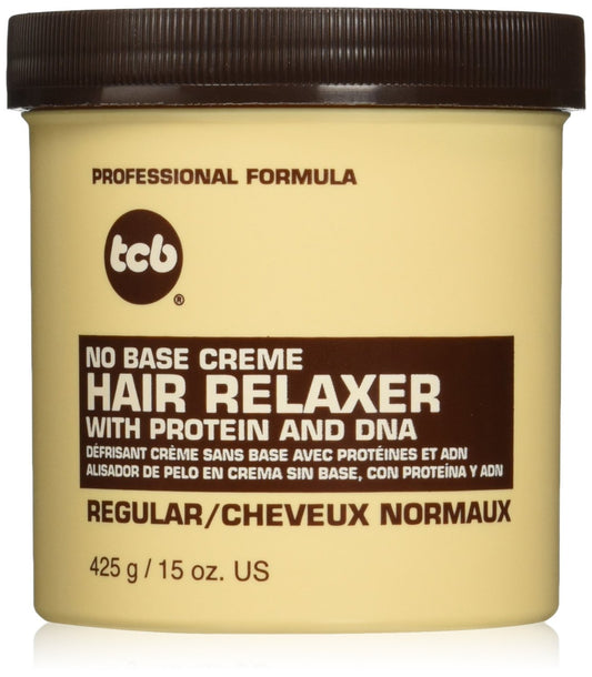 TCB No Base Creme Hair Relaxer with Protein and DNA - Regular