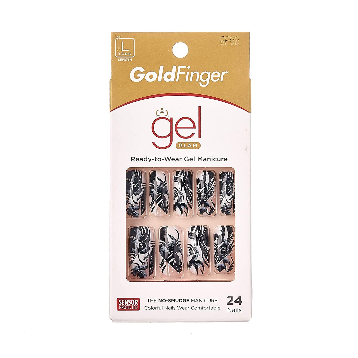 KISS GoldFinger Gel Glam Manicure Nails GF82