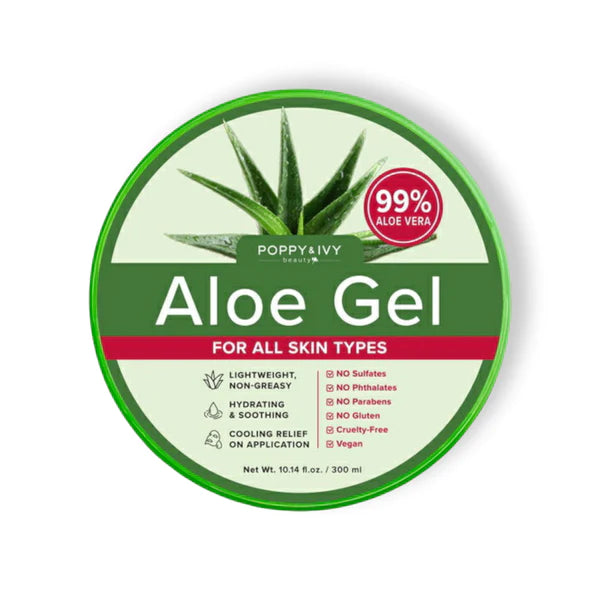 Poppy & Ivy - Aloe Gel 99% For All Skin Types - 500 ml