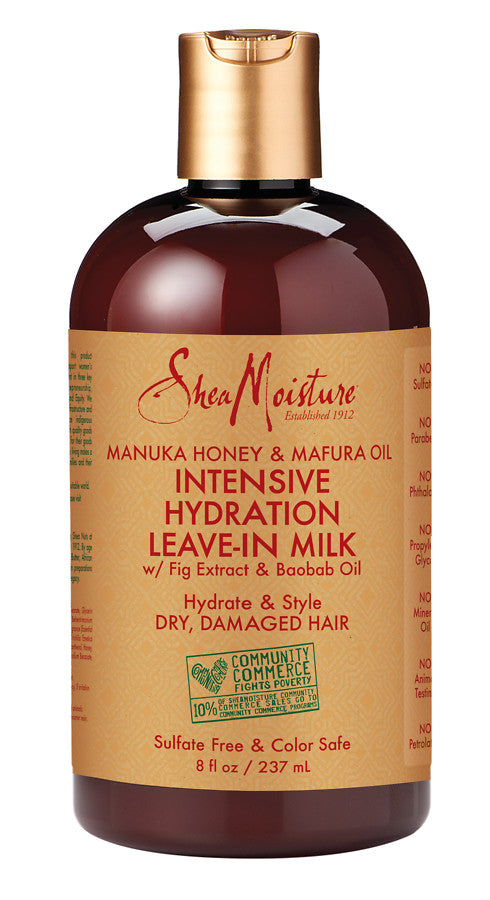 Shea Moisture Manuka Honey & Mafura Oil Intensive Hydration Leave-In Milk - 8 Oz