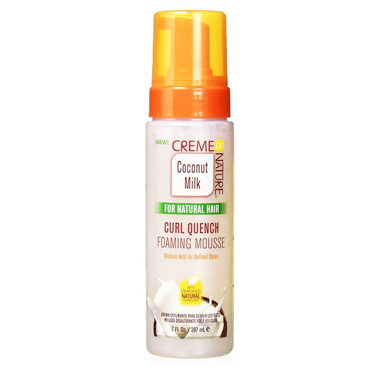 Creme Of Nature Coconut Milk For Natural Hair Curl Quench Foaming Mousse -7 Oz