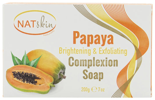 Natskin Papaya Brightening & Exfoliating Complexion Soap - 7oz