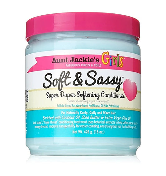 Aunt Jackies Girls Soft And Sassy Super Duper Softening Conditioner 15oz