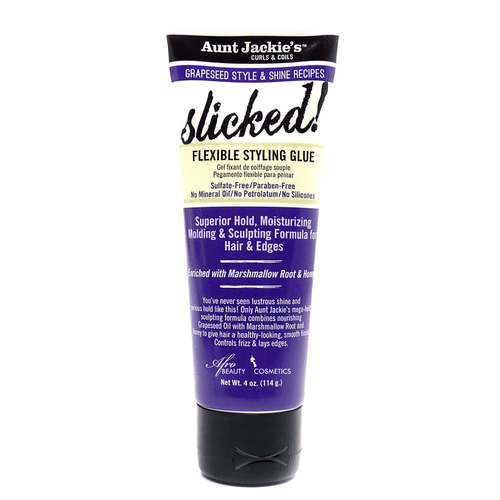 Aunt Jackies Grapeseed Style Slicked Flexible Styling Glue - 4 Oz