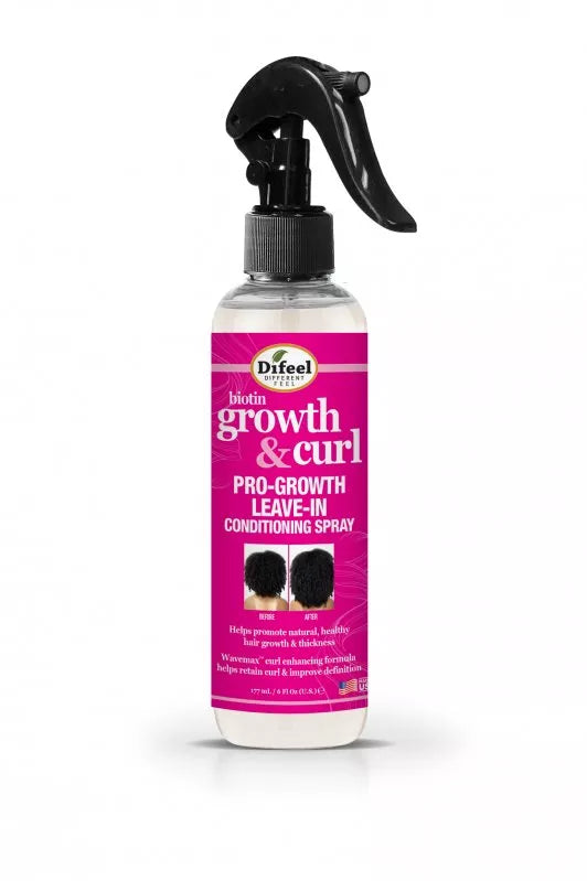 Difeel Growth & Curl Biotin Leave-in Spray - 6oz