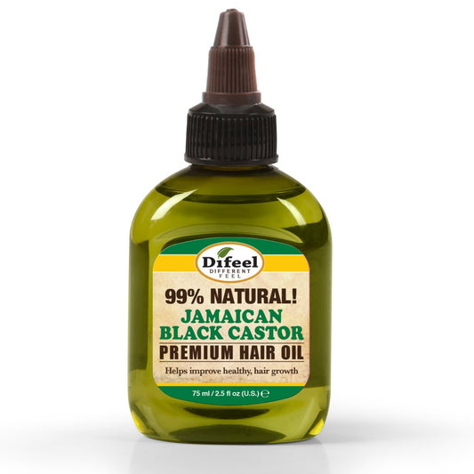 Difeel 99% Natural Premium Hair Oil - Jamaican Black Castor Oil 2.5 oz