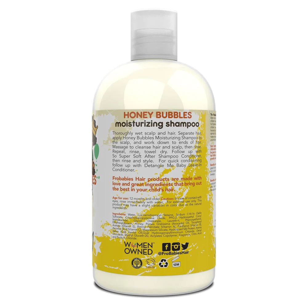 Fro Babies Hair Honey Bubbles Moisturising Shampoo - 12oz