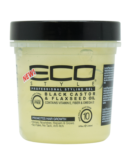 Eco Styler Professional Black Castor And Flaxseed Oil Hair Styling Gel