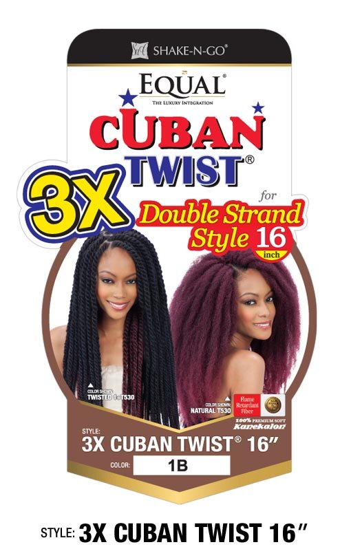 Shake-N-Go Double Strand Style Cuban Twist 16"