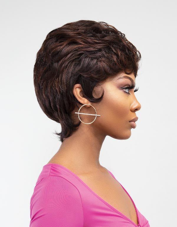Janet Collection Lavish 100% Natural Virgin Remy Human Hair Wig - Avery