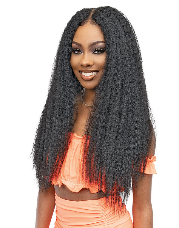 Janet Collection Melt Hd 13x6 Lace Premium Synthetic Hair Wig - Kinky 28"