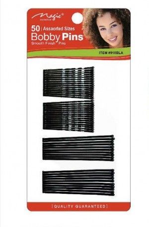 Magic Collection Assorted Size Bobby Pin Regular And Jumbo 50Pc #918