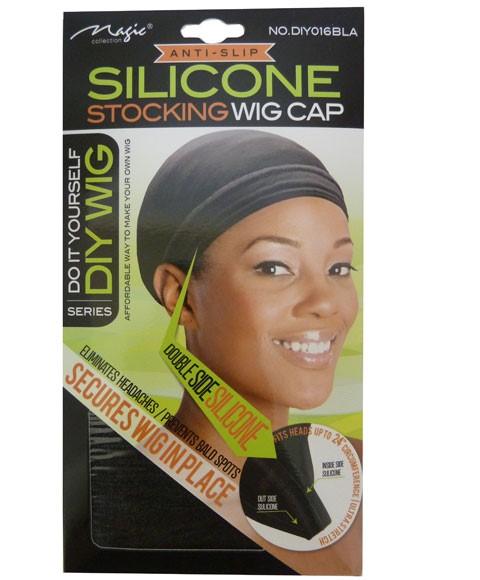 Magic Collection Silicone Stocking Wig Cap BLACK - No.DIY016BLA