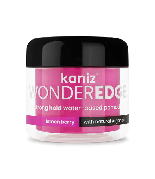Kaniz WonderEdge Strong Hold Water Based Pomade - Lemon Berry 4oz