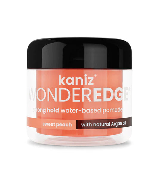 Kaniz WonderEdge Strong Hold Water Based Pomade - Sweet Peach 4oz
