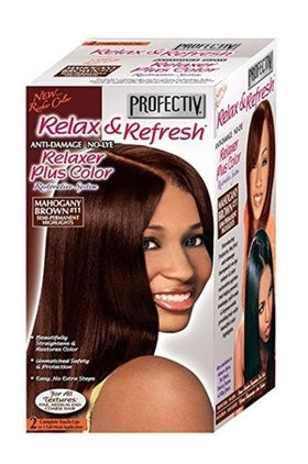 Profectiv Relax And Refresh Relaxer Plus Color Mahogany Brown