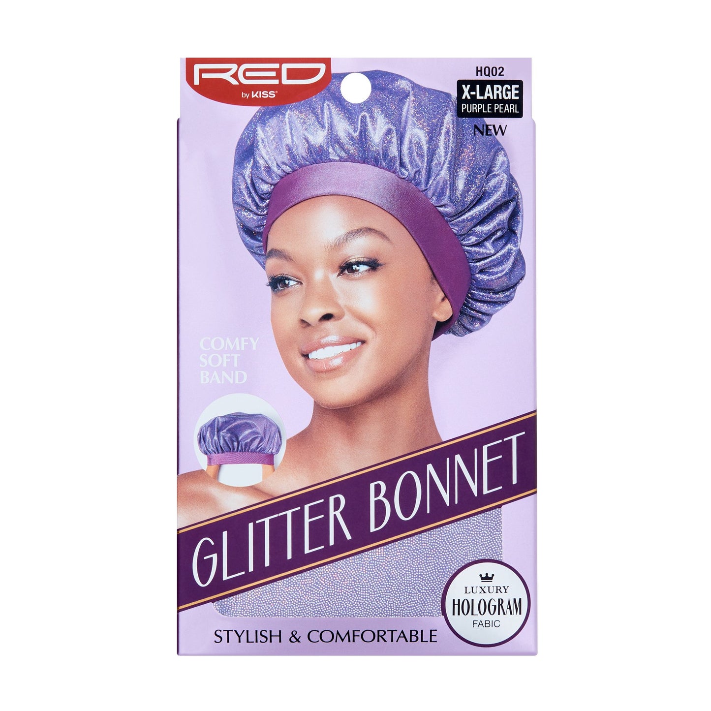 Red By Kiss Glitter Bonnet- Purple Pearl HQ02
