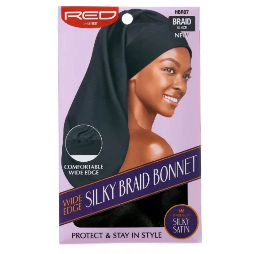 Red By Kiss Wide Edge Silky Braid Bonnet - Available in 5 diffrent colors
