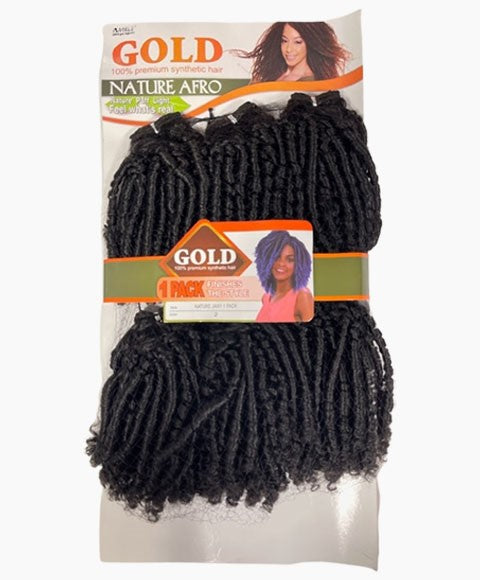 Gold Noble Natural Afro Synthetic Hair - Nature Jany 1Pack