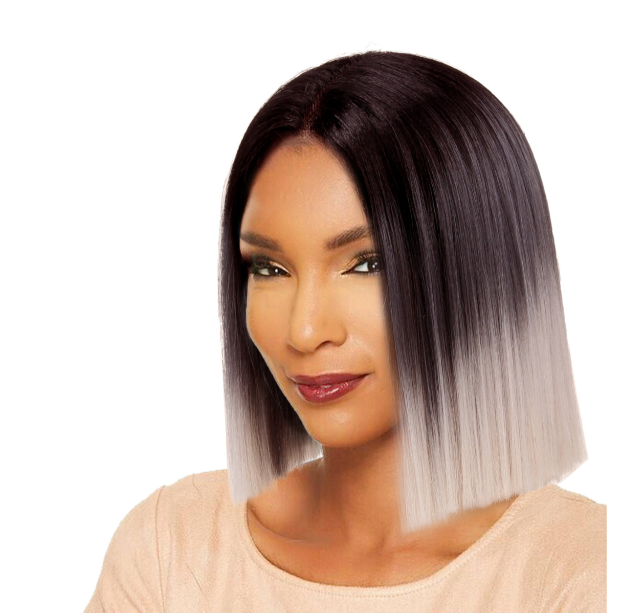 Sleek Synthetic Hair Spotlight Luxurious Wig - Vivian