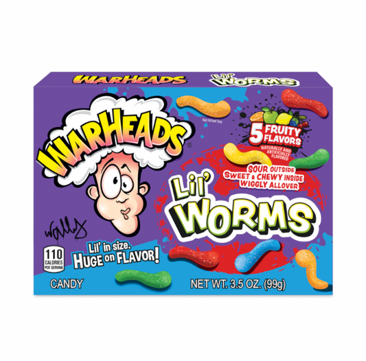 Warheads Lil Worms Theatre Box 99g