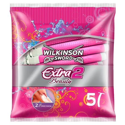 Wilkinson Sword Extra 2 Beauty Disposable Razors 5 Pack