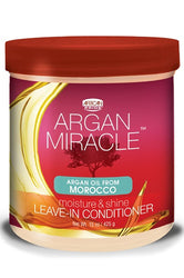 AFRICAN PRIDE ARGAN MIRACLE MOISTURE & SHINE LEAVE-IN CONDITIONER 15 oz