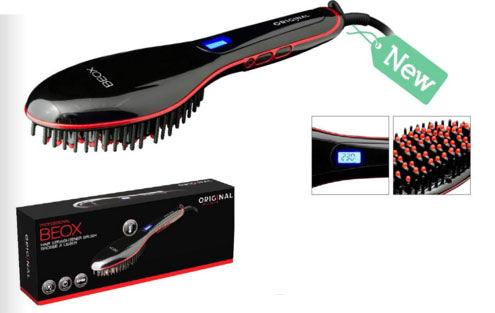Sibel Beox Hair Straightener Brush - Professional Straightening Brush Max 230°C