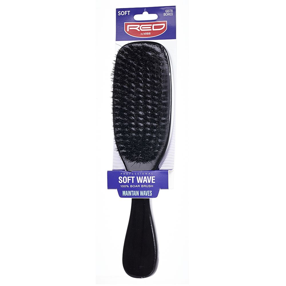 Red by Kiss PROFESSIONAL 100% Boar Soft Wave Brush