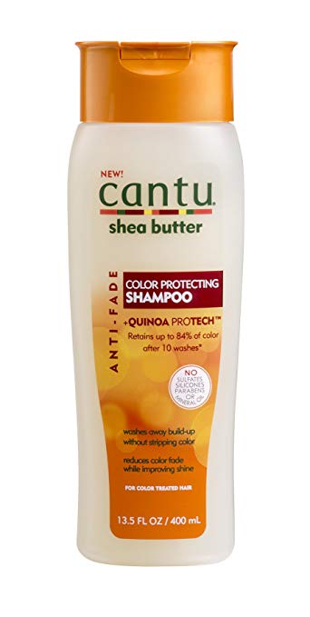 Cantu Shea Butter Anti Fade Color Protecting Shampoo with Quinoa Protein, 13.5 Fluid Ounce 