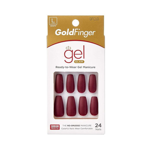 KISS GoldFinger Gel Glam Manicure Nails GFC10