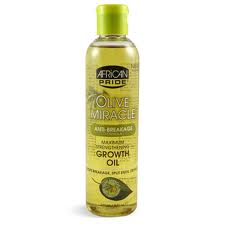 African Pride Olive Miracle Growth Growth Oil 237Ml/8Oz