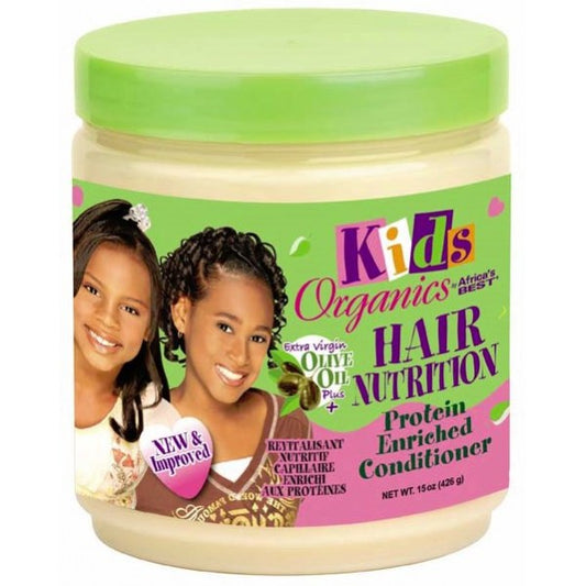 Africas Best Organic Kids Hair Nutrition Protein Enriched Conditioner - 15Oz
