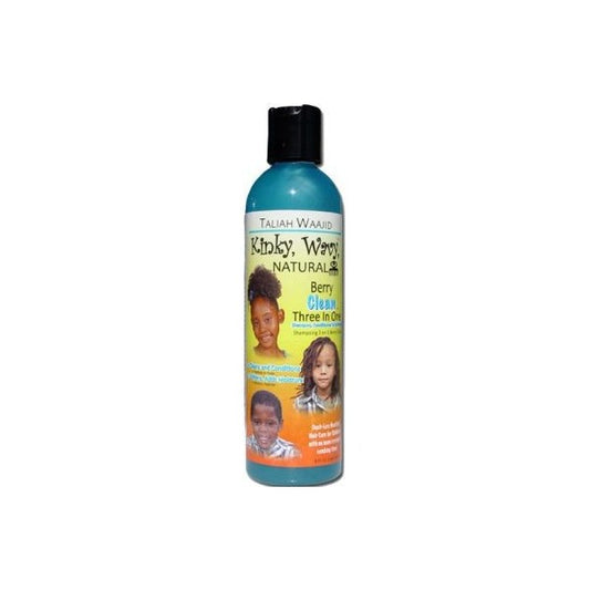 Taliah Waajid Kinky, Wavy, Natural Berry Clean Three In One Shampoo, Conditioner & Softener Berry Clean 236Ml
